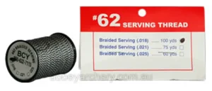 BCY SERVING #62 BRAIDED SERVING - 0.025